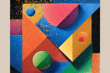 simple geometric shapes abstract art album cover for Tomorrow Was Always There