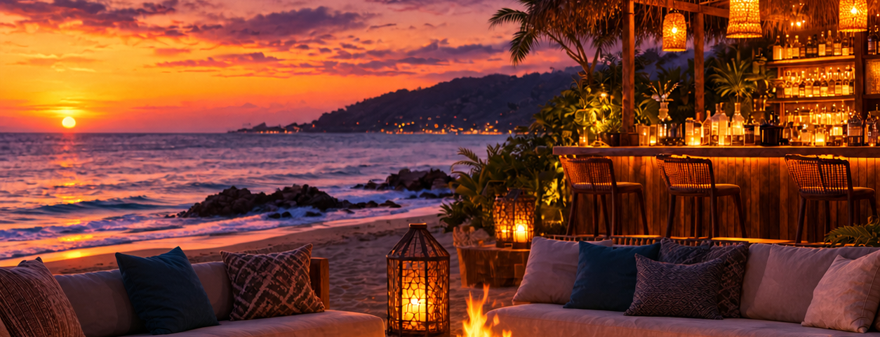 Deep Sunset Beach Lounge